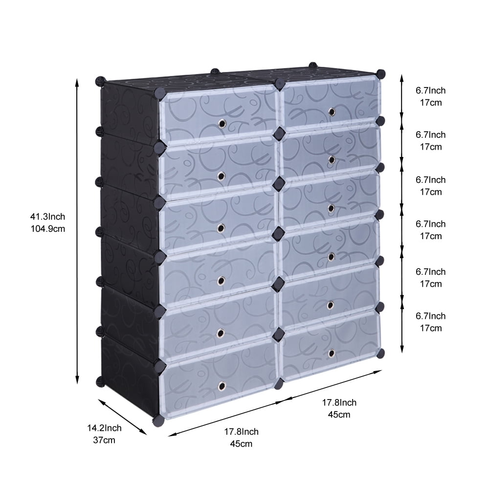 Lowestbest 12 Cube Square Storage Organizer, Bookshelf Closet Organizer Storage Shelves Lowestbest 12 Cube Square Storage Organizer, Bookshelf Closet Organizer Storage Shelves