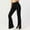 Black pants for women, variant on ZZwxWA Yoga Pants Womens, Women's High-waisted Hip Lift Flared Yoga Pants Fitness Exercise Split Leggings Ladies Wide Leg Solid Tummy Control Workout Cozy Style Full Trousers