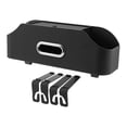 thumbnail image 1 of jinwen Car Seat Back Organizer Tissue Box Storing Paper Towels Backseat Storage Box Black, 1 of 8