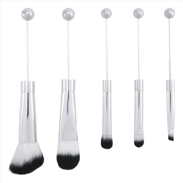 Brochas de Maquillaje con Cuentas, Cuentas Silicona, CosméTicas DIY, Kit para Bricolaje