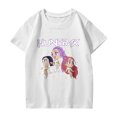thumbnail image 1 of Pop cazadora para niña Hunters Round-Neck Printed Anime Trio Poster T Shirt （White）, 1 of 3