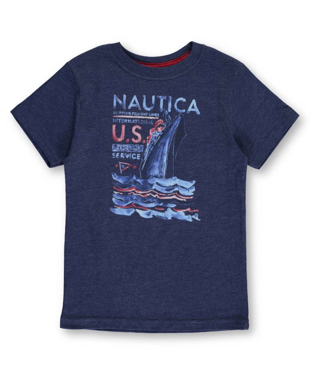 Nautica - Nautica Little Boys' T-Shirt (Sizes 4 - 7X) - retro blue, 7x ...