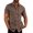 Brown, variant on COOFANDY Men's Linen Business Shirts Regular Plain Basic Slim Fit Designer Shirt