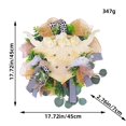 thumbnail image 7 of Cow Wreath Garland Green Leaves Wreath for Outdoor Farmhouse Porch, 7 of 7