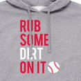 thumbnail image 2 of Instant Message - Rub Some Dirt On It - Men's Pullover Hooded Fleece Sweatshirt, 2 of 6