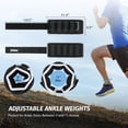 thumbnail image 2 of Adjustable Ankle Weights, 0.8-4 lb Modularized Leg Weight Straps for Women Men, Weighted Ankle Weight Set with Reflective Strip, 2 of 7