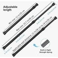 thumbnail image 3 of QUTETN 2 Pack Curtain Rod Adjustable 12-20 Inches，5/8” Diameter， White，Small Short Expandable Spring Loaded Tension Rods For Window  Bathroom  Cupboard Kitchen, 3 of 7