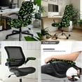 thumbnail image 2 of SCRAWLGOD Cucumber Polka Dot 3 Pcs Set Breathable Computer Chair Cover with Armrest Covers Removable High Back Chair Protector Stain Resistant Swivel Chair Slipcover, S, 2 of 7