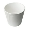 thumbnail image 4 of Hometrends 8" Ceramic Ribbed Pot-White, 4 of 8