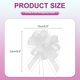 thumbnail image 2 of Uxcell 6 Pcs Lazos Grandes para Regalo de 9" Cinta Organza Blanca, 2 of 7