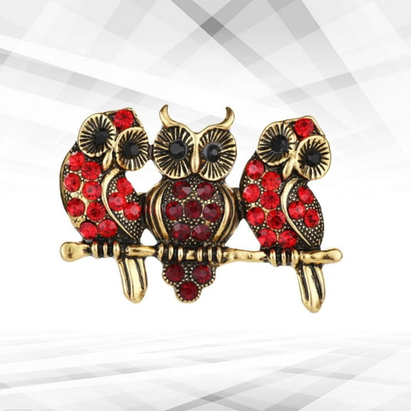 LOLIPPYY Elegant Owl Alloy Brooch Pin for Clothes, Bags, Hats, Scarves - and Stylish Accessory