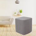 thumbnail image 3 of Square Foot Rest Ottoman Covers Decorative Footstool Slipcover ottoman covers Gray, 3 of 8