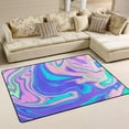 thumbnail image 2 of SKYSONIC Area Rug Carpet Marbled Holographic Texture Doormat for Hardwood Floor Entrance Living Room Bedroom 24x36 Inch, 2 of 6