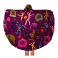 thumbnail image 1 of LADDKA 60 inch Round Beach Towel Blanket Mermaid Colorful Circus Magician Elephant Dancer Acrobat and Various Travel Circle Circular Towels Mat Tapestry Beach Throw, 1 of 2