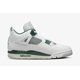 thumbnail image 4 of Ni - ke Ni - ke Air Jordan 4 Retro Shoes Oxidized Green Men's Size 9-13 White FQ8138-103, 4 of 5