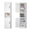 White, variant on 67" Tall Narrow Storage Cabinet, Bathroom Linen Tower, Reversible Doors, Adjustable Shelves, White