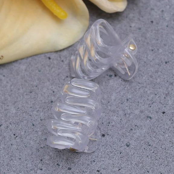 ibasenice 24Pcs Sea Animal Claw Clip Transparent Hair Styling Accessories for Girls and Women Daily Use