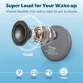 thumbnail image 3 of Super Loud Alarm Clock for Heavy Sleepers Adults Teens, Vibrating Alarm Clock Bed Shaker Under Pillow, Rechargeable Battery Powered for Travel, Auto-Dim, Portable, 3 of 8
