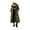 Army Green, variant on PRETTYGARDEN Women's Winter Long Puffer Coats Hooded Zip Up Casual Thickened Down Jackets Trendy Warm Clothes Outerwear