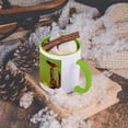 thumbnail image 5 of 3dRose, USA, Texas, Hidalgo County. painted bunting on stump., 11oz Two-Tone Green Mug, 5 of 7