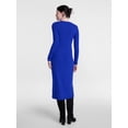 thumbnail image 3 of Scenario Women's Cardigan Midi Dress with Long Sleeves, Sizes XS-XXXL, 3 of 6