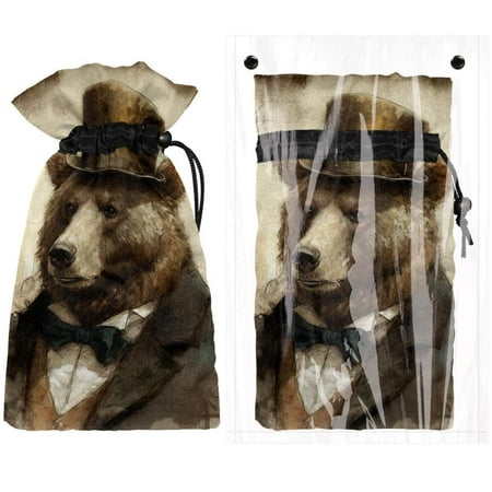 

Josid Bear Pattern Reusable Outdoor Faucet Insulation Covers Waterproof and Freeze-Resistant Spigot Protector Bags 2 Pack 11 x 6.9