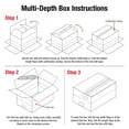 thumbnail image 6 of Box Partners Multi-Depth Corrugated Boxes 15" x 12" x 10" Kraft 25/Bundle MD151210, 6 of 6