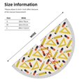 thumbnail image 6 of Christmas Tree Skirt, funny ruler pencil Print Christmas Tree Decorations Indoor, Tree Skirts Mat With Tassel Trim for Halloween New Year Holiday Christmas Party Decor 36 Inches, 6 of 7