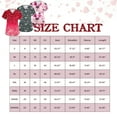 thumbnail image 3 of Scrubs for Women Comfortable Lightweight Durable Soft Stretch Flower Printed V-Neck Short Sleeve Medical Scrub Top Pink L, 3 of 5