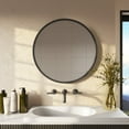 thumbnail image 2 of Aspire Home Accents 7524 Bali Modern Round Wall Mirror, Gray - 24 in., 2 of 6