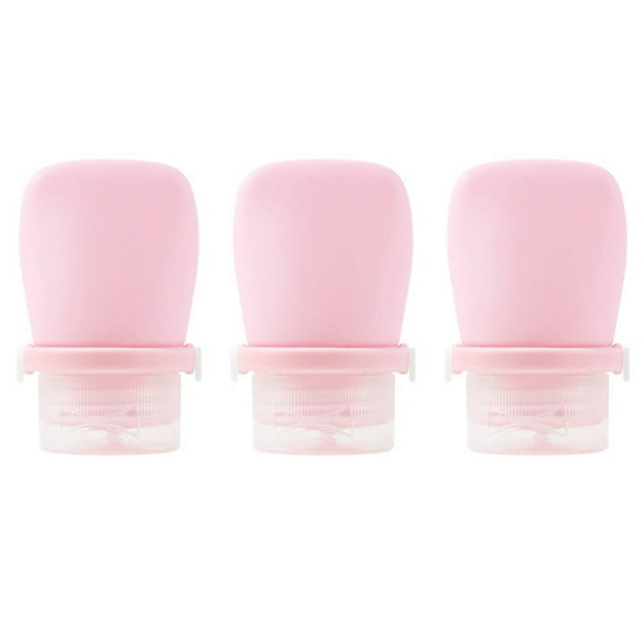 RAGUPEL 3 Pcs Travel Size Toiletries,Travel Ready Travel Size Toiletries Containers,Easy Clean Leakproof Travel Containers for Toiletries,30Ml,Light Pink