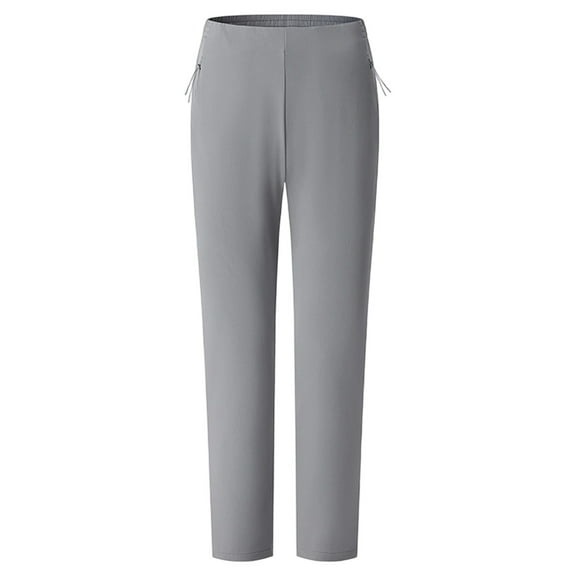 PIMSSY Men Pants Lightweight Outdoor Casual Pants For With Stretch Comfort For Running Hiking Travel And Everyday Commute Male Cozy Solid Color Slacks