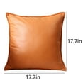 thumbnail image 3 of Guanhe Solid Color Pillowcase 18x18 Decorative & Throw Pillow Covers Cloth Pillow Bedside Cushion Office Pillow Lumbar Pillow Backrest,Orange, 3 of 7