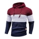 thumbnail image 3 of MHFRRA Sudadera Deportiva Informal de Manga Larga con Capucha y Bloques de Color para Hombre, Otoño E Invierno Rojo, 3 of 3