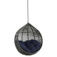 thumbnail image 3 of Modway Garner Teardrop Outdoor Patio Swing Chair without Stand in Gray/Navy, 3 of 5