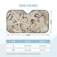 thumbnail image 2 of Kdxio Starfishes On Seashells Print Windshield Sun Shade, Foldable Sun Blocker for Car,Truck,SUV Automotive Interior Sun Protection,Reflective Shade for Front Windshield(Small), 2 of 6