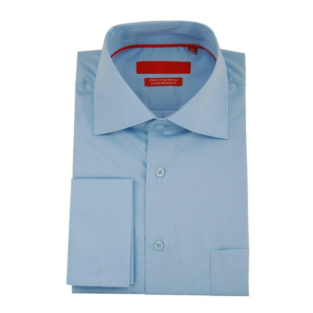 Darya Trading DTI GV Executive Men's Modern Spread Collar French Cuff