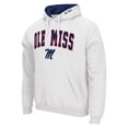 thumbnail image 2 of Men's Colosseum White Ole Miss Rebels Arch & Logo 3.0 Pullover Hoodie, 2 of 3
