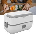 thumbnail image 3 of Portable Heated Lunch Box - Electric Lunch Box Portable Food Warmer, Stainless Steel Liner, Single Layer Design, 200W Power with Efficient Heat Circulation, Stylish and Compact,, 3 of 7