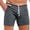 Dark Gray, variant on WIZUTIZ Men's Casual Shorts Knit Workout Attire Elastic Waist Drawstring Workout Running Jogging Summer Beach Sweat Shorts