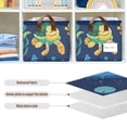 thumbnail image 6 of Ryvnso Cute Turtles and Seaweed Storage Bins Large Basket Foldable Cube Toys Organizer with Handles 2 PCs, 6 of 8