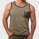 thumbnail image 2 of Camiseta sin mangas de verano para hombre con hombros anchos y corazón en la espalda, poliéster ligero, diseño atractivo para el gimnasio/ocasiones informales (S-XXL), 2 of 7