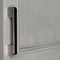 thumbnail image 3 of 3-3/4 in. Center Embossed Leather Strip Cabinet Pulls, Satin Nickel, 3 of 3