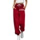 thumbnail image 1 of Pantalones de chándal anchos y rectos con forro polar para mujer - Pantalones de yoga de cintura alta con bolsillos para hacer ejercicio/uso informal (S-XXL), 1 of 4