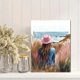 thumbnail image 2 of Qisvanset Framed Canvas Wall Art 12x16 Inch Pink Preppy Coastal Psalm Dorm Room Poster Art, 2 of 5