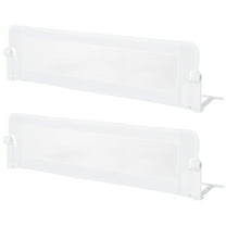 Infans 2PCS 60" Toddler Foldable Bed Rail w/Adjustable Safety Strap Bedrail Guard White