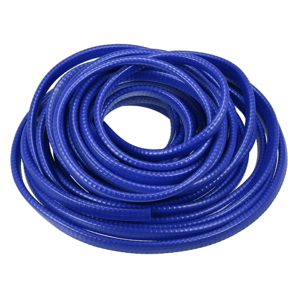 Protector de borde de puerta de coche de goma en forma de U de 40 pies, tira de sellado multifuncional, protección para coche, camión, ATV, barco, sin pegamento, azul