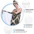 thumbnail image 6 of Colevkie Women 2 Pieces Bath Wrap Set Bath Skirt & Shower Cap Soft Adjustable Quick Drying Beach Towel Hair Drying Cap Printed Vintage Pattern, 6 of 8