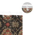 thumbnail image 5 of Vintage Red Gold Flower Pattern Shower Curtains with 12 Hooks Waterproof Bathroom Decor 66" x 72", 5 of 6