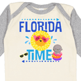 thumbnail image 4 of Inktastic Florida Time Summer Vacation Boys or Girls Long Sleeve Baby Bodysuit, 4 of 5
